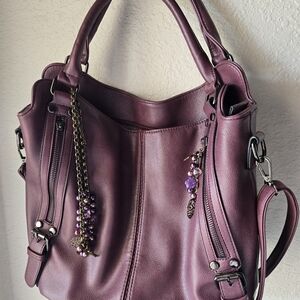 Chic Plum Shoulder Bag for Women